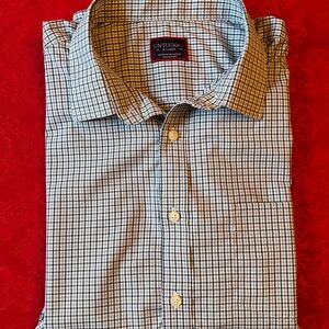 UNTUCKit Men's Black Blue and White Checkered Shirt Men’s XL